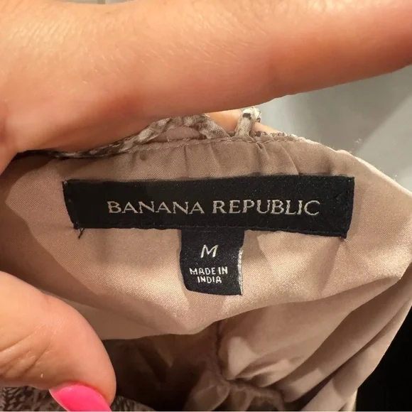 Banana Republic Snake Print Strappy Dress Size Medium Boho Grecian Flowy Sexy - Picture 5 of 6